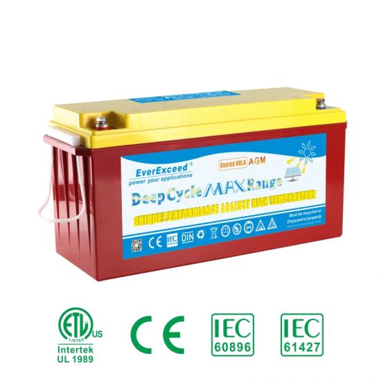 Deep cycle high temperature long service battery