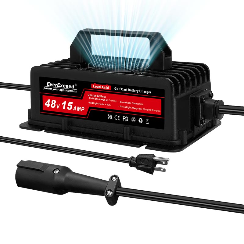 Cargador de batería de plomo-ácido de 48 V y 15 A - EverExceed