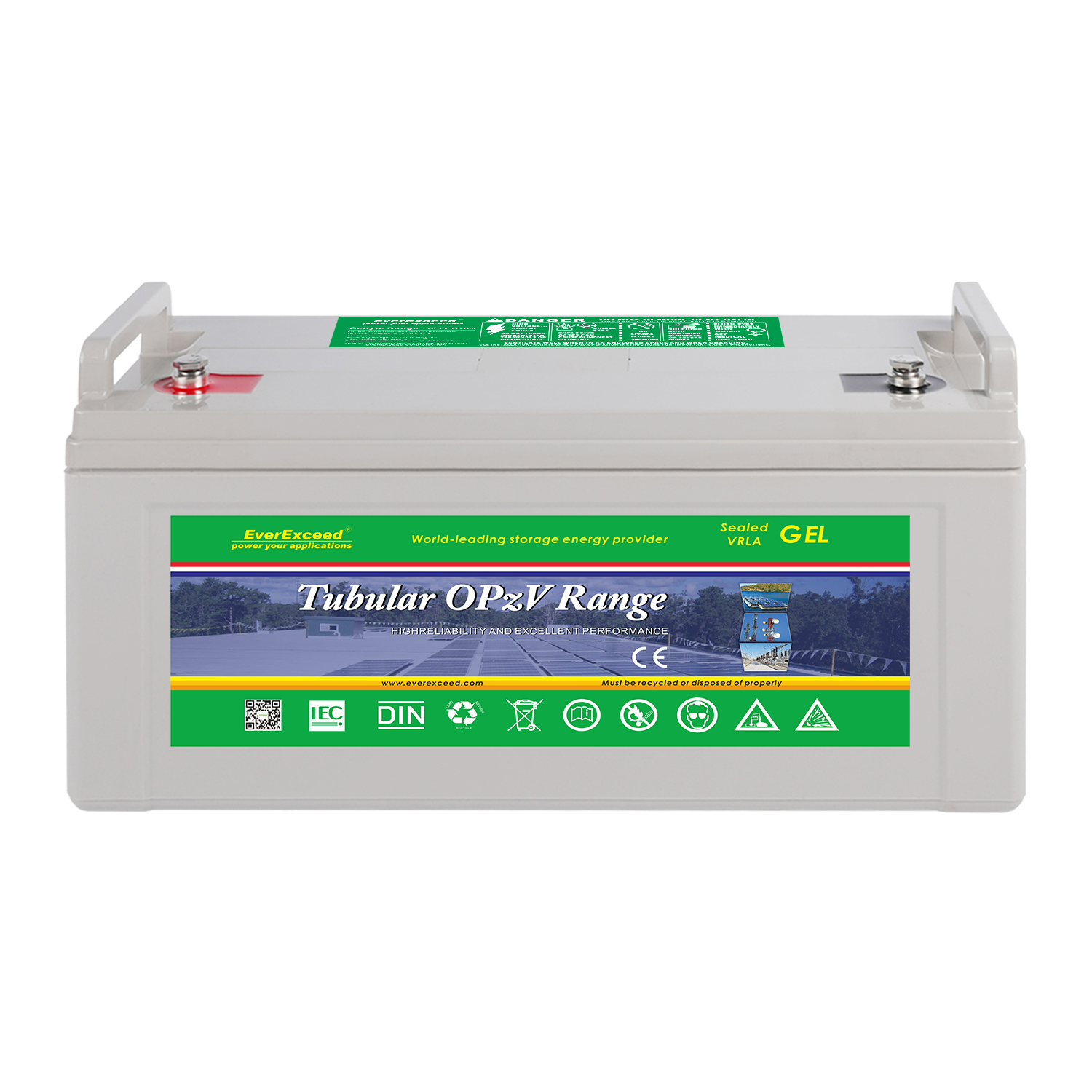 Batería de gel tubular
