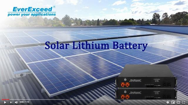  EverExceed batería solar de litio para almacen de energia