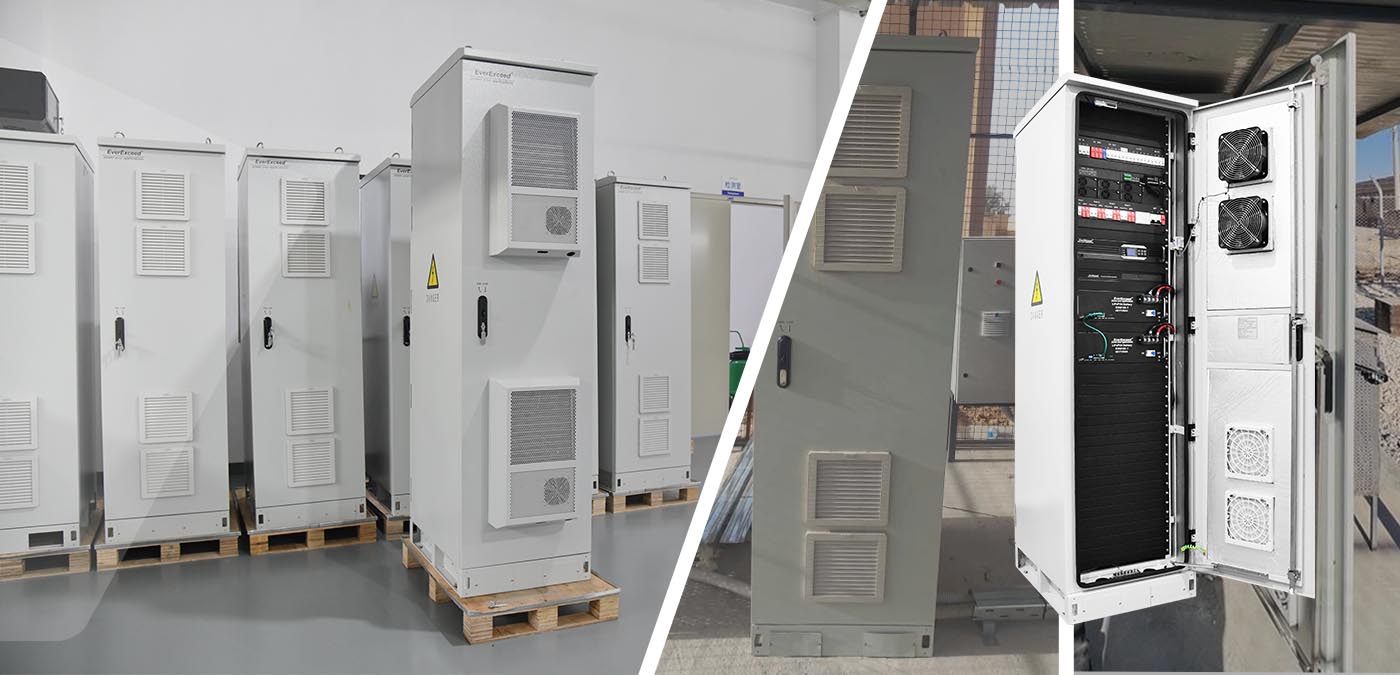 Sistema rectificador de telecomunicaciones serie ESB 48V200A instalado para proyecto de estación base de telecomunicaciones