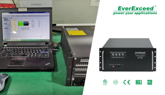 La batería de litio de telecomunicaciones montada en bastidor de EverExceed ahora es compatible con el rectificador de la marca DPC