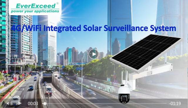  EverExceed  4G sistema de vigilancia solar integrado wifi