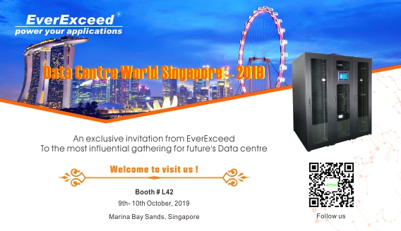 bienvenido a visitar everexceed en el data center world singapur-2019
