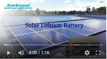 Batería de litio solar EverExceed para almacenamiento de energía