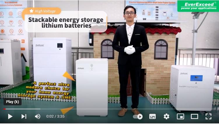 Baterías de litio de almacenamiento de energía apilables de alto voltaje