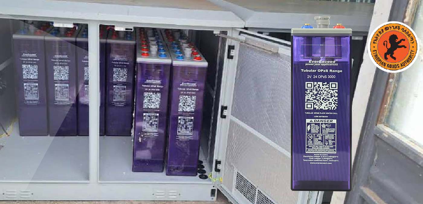 Baterías tubulares OPzS de 2 V y 3000 Ah