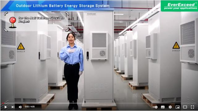 Sistema de almacenamiento de energía de batería de litio para exteriores EverExceed