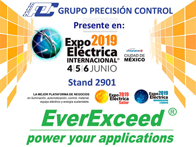 bienvenido a visitar everexceed en mexico international electric expo -2019